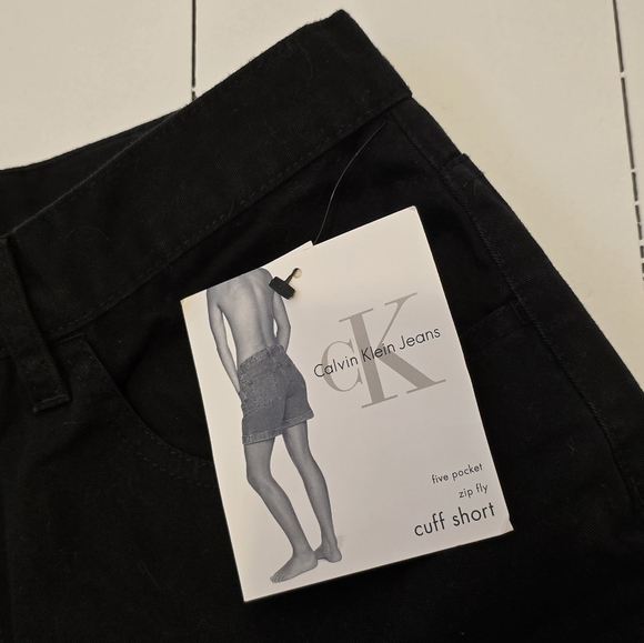 Vintage Y2K Calvin Klein Jeans Chino Cuff Short 12 Deadstock - Picture 5 of 5